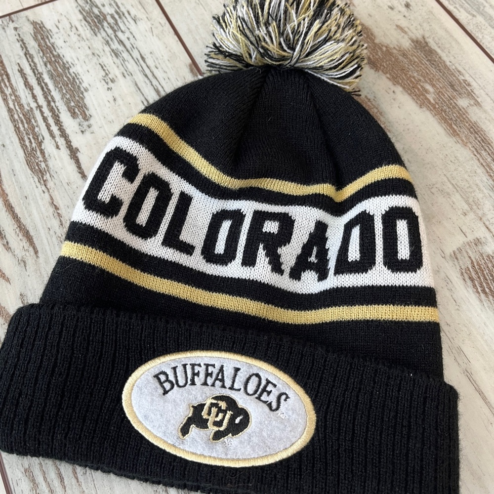 University of Colorado Buffaloes Cuffed Pom Beanie - Picture 6 of 12